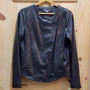 Vince Leather Scuba Jacket